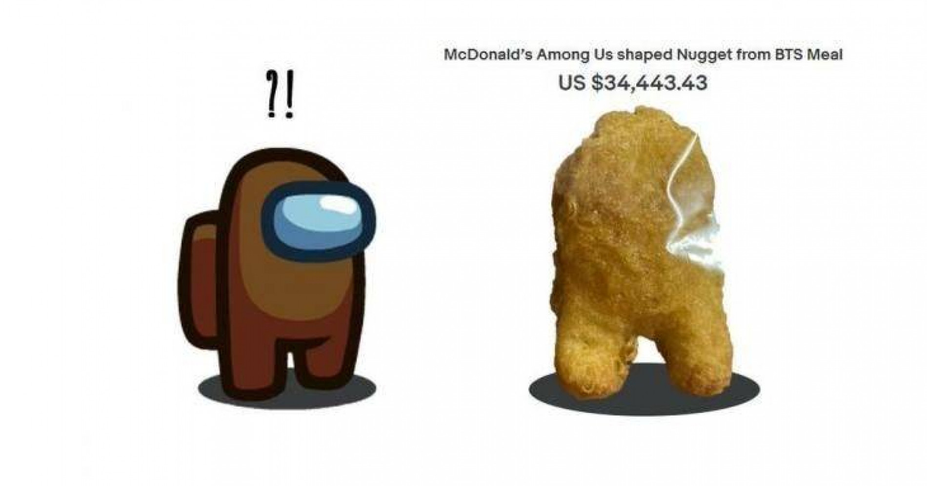 Berujung Ditawar Ratusan Juta, Viral Penemuan Chicken Nugget Bentuk Among Us