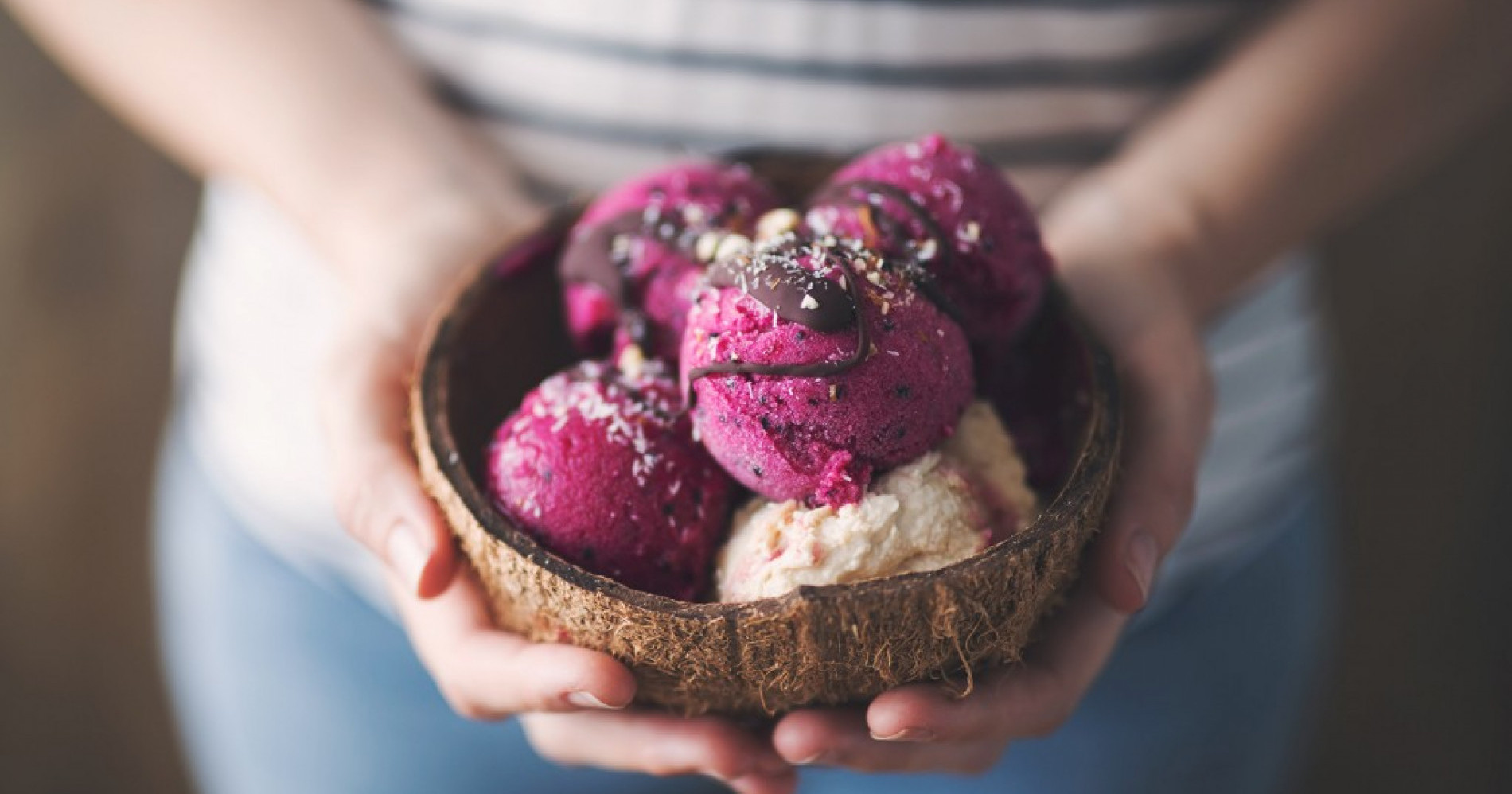 Segarnya Sorbet Buah Naga & Pisang, Coba Bikin Yuk