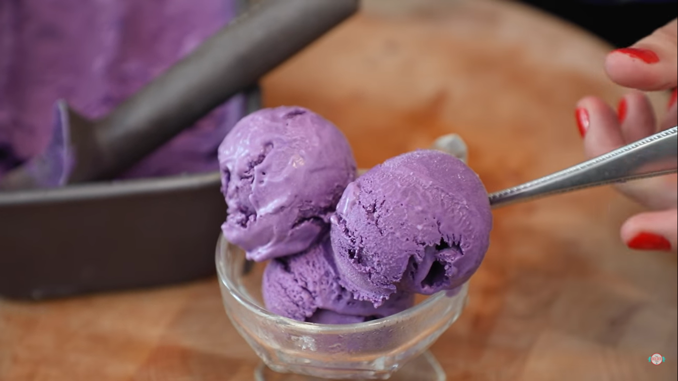 Ube Ice Cream (Dok. tangkapan layar Bigger Bolder Baking)