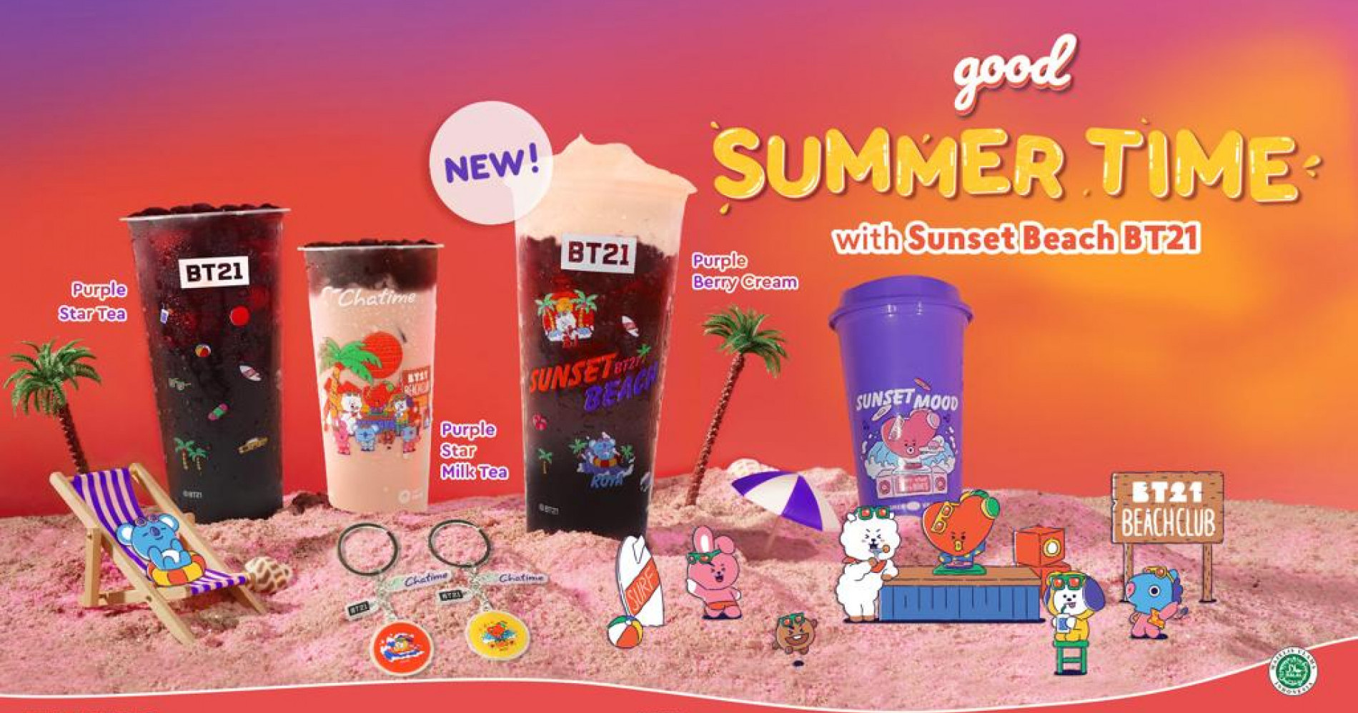 Serba Ungu, Intip Produk Kolaborasi antara BT21 dengan Chatime yang Rilis Hari Ini