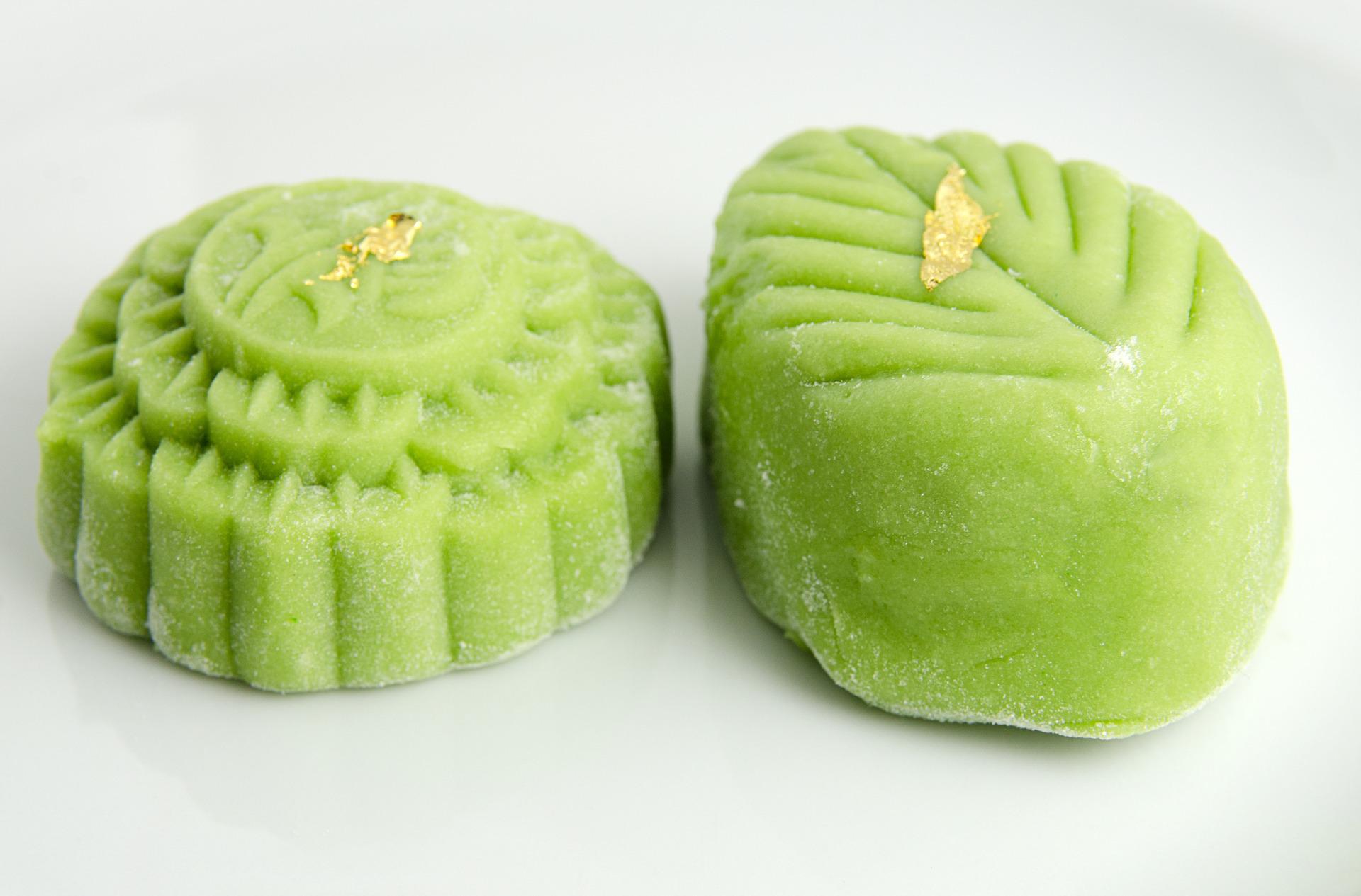 Kue bulan matcha (Sumber gambar: Scribblinggeek/Pixabay) Kue bulan matcha (Sumber gambar: Scribblinggeek/Pixabay)