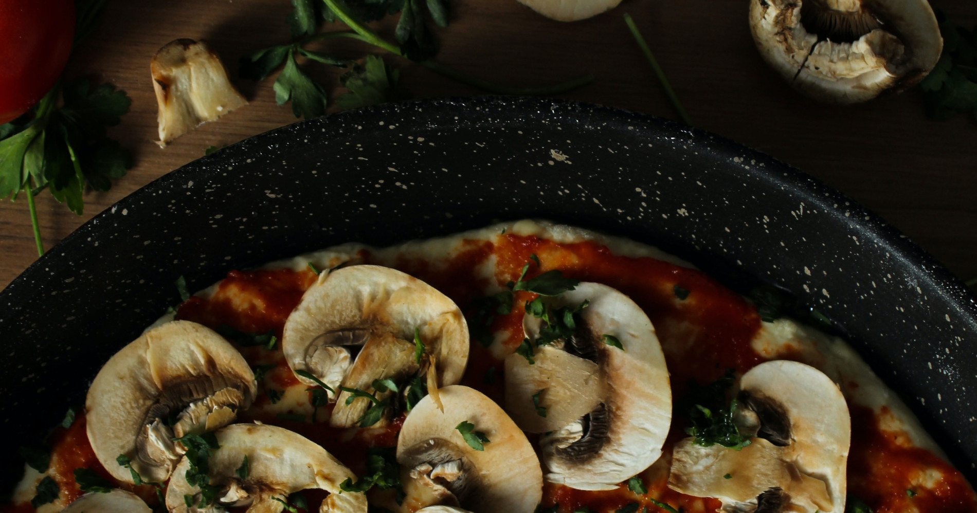 Resep Mixed Mushroom & Scallion Pizza