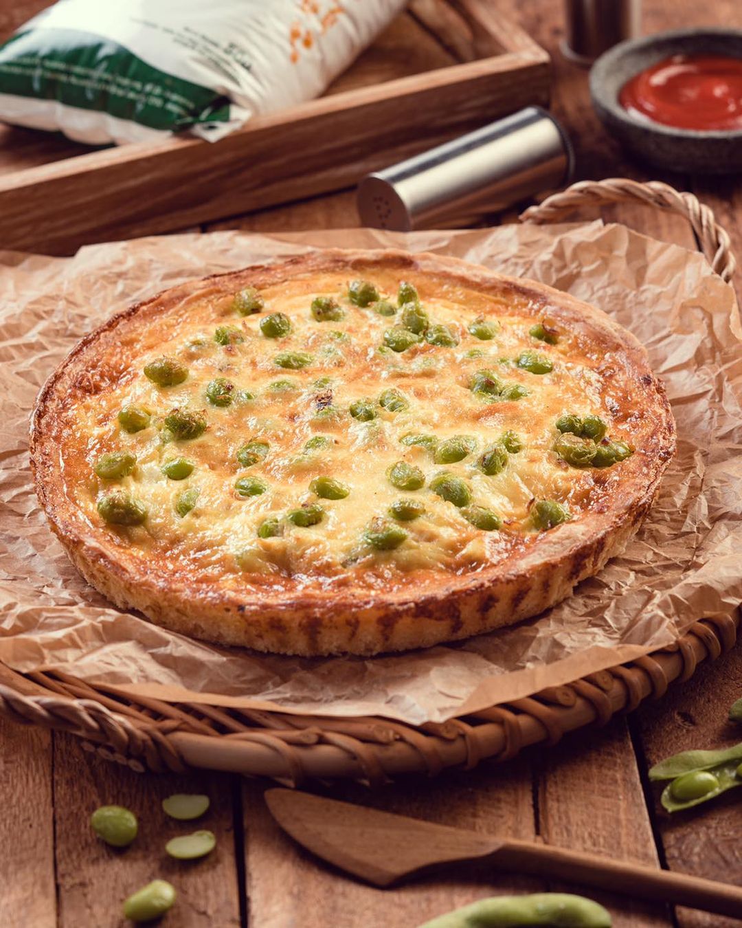 Edamame Sago Quiche (Sumber gambar: Edashi Edamame) Edamame Sago Quiche (Sumber gambar: Edashi Edamame)
