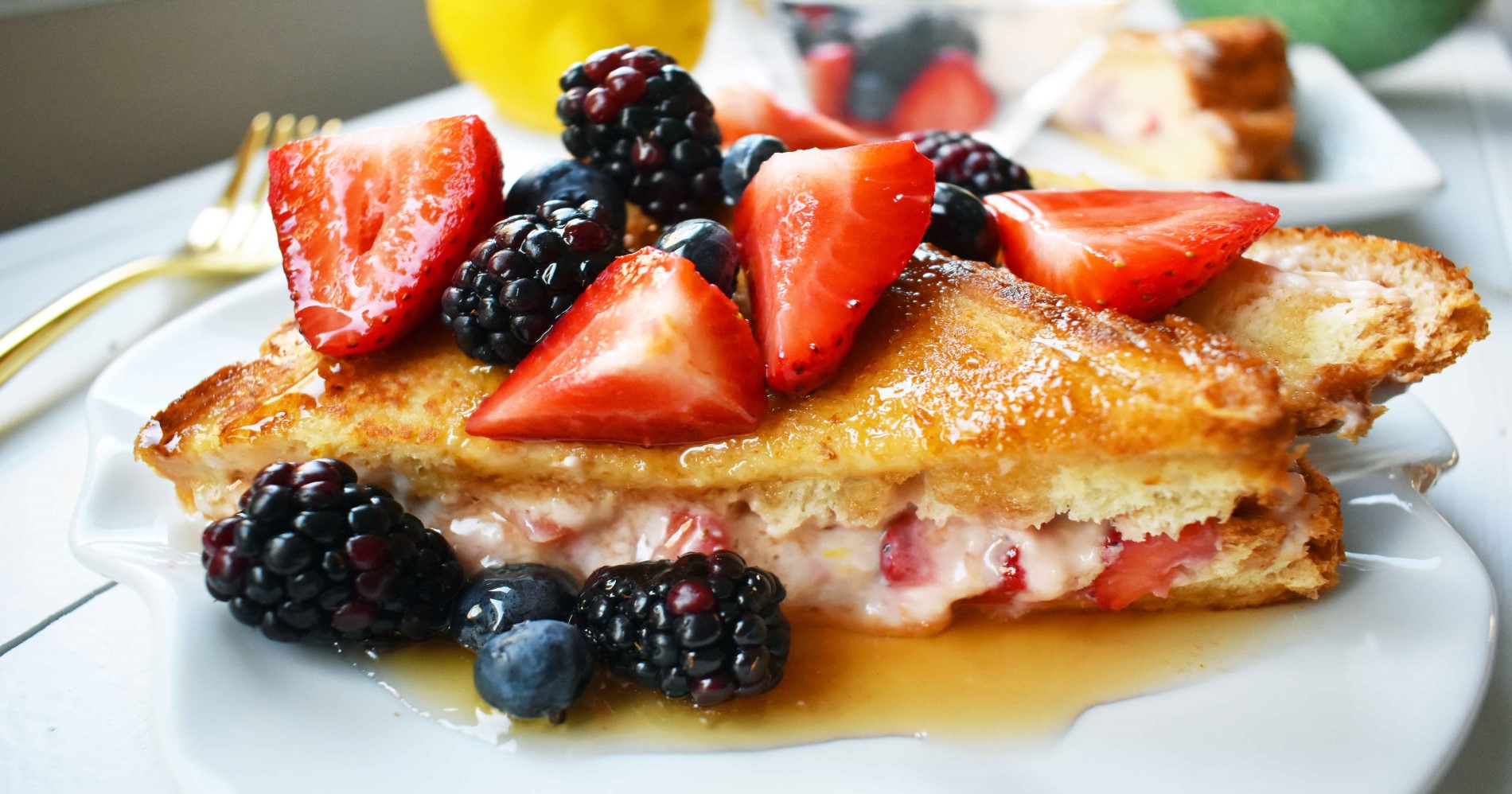 Resep Cream Cheese Stuffed French Toast, Menu Lezat dan Mewah untuk Sarapan