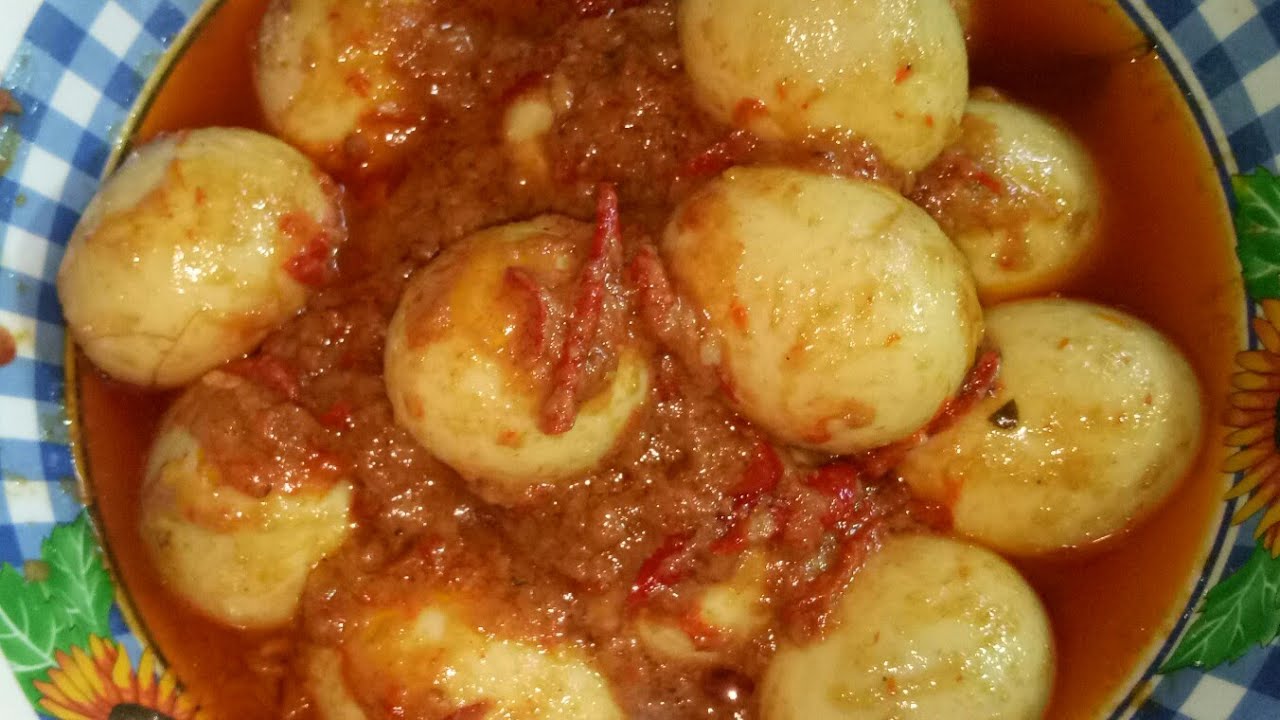 Telur sambal (Sumber foto Youtube)