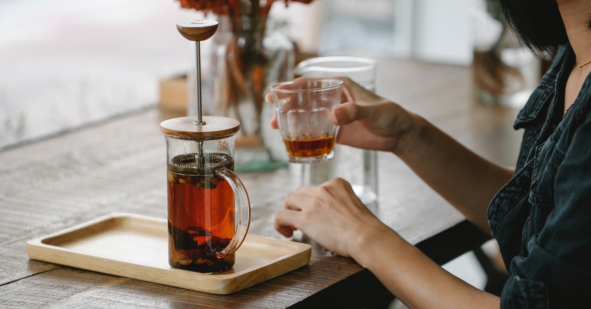 Infusion French Press. (Sumber gambar: Charlotte May/ Pexels) Infusion French Press. (Sumber gambar: Charlotte May/ Pexels)