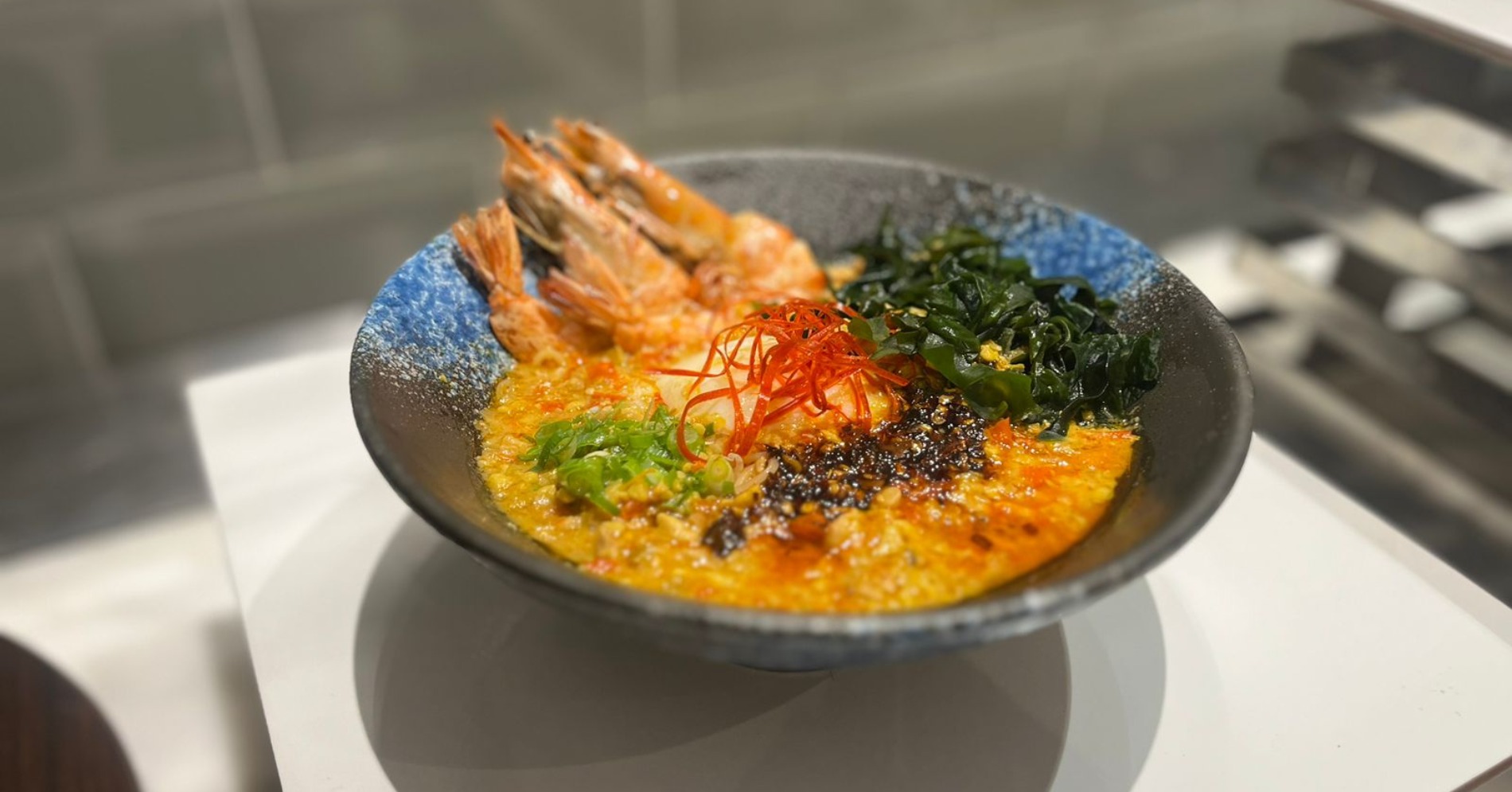 Karashi Ramen, hidangan kontemporer Jepang ala Chef Edi Pancamala (Sumber gambar: Indah Permata Hati/Hypeabis.id) Karashi Ramen, hidangan kontemporer Jepang ala Chef Edi Pancamala (Sumber gambar: Indah Permata Hati/Hypeabis.id)