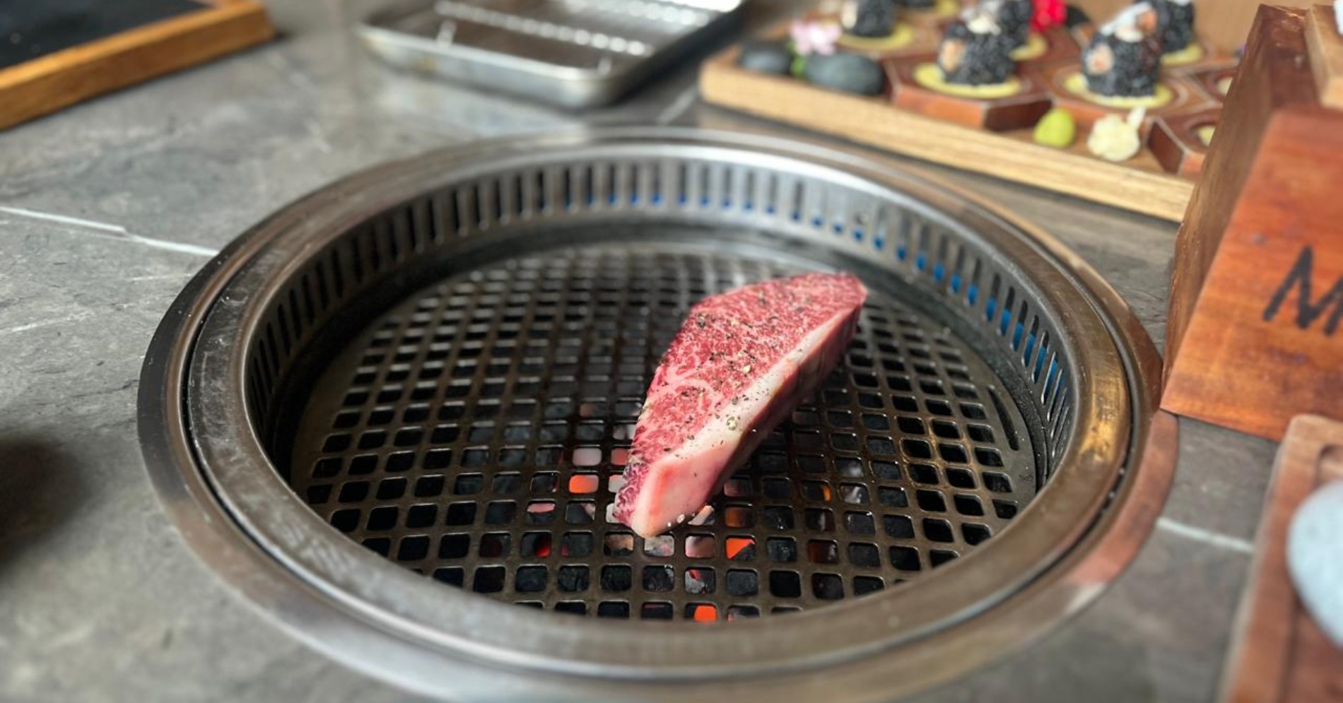 Olahan dry aged di Misuji 9+ (Sumber gambar: Indah Permata Hati/Hypeabis.id) Olahan dry aged di Misuji 9+ (Sumber gambar: Indah Permata Hati/Hypeabis.id)