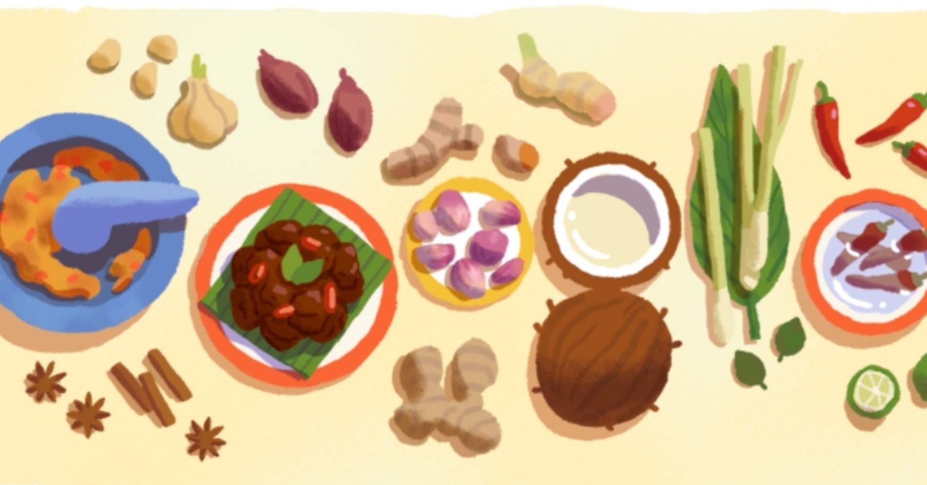 Google Doodle Hari Ini Tampilkan Kelezatan Rendang, Ternyata Ini Alasannya!